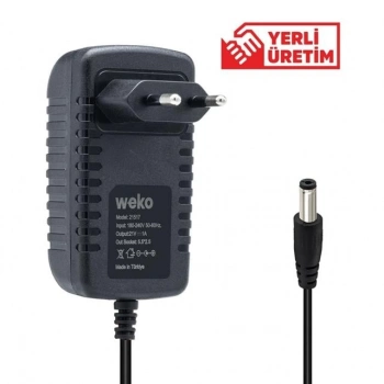 ÇOK SATAN Weko 21 Volt - 1 Amper 5.5*2.5 Uçlu Priz Tipi Adaptör