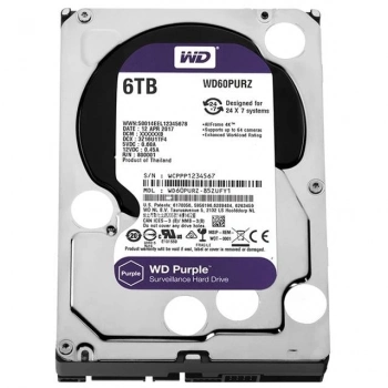 ÇOK SATAN Western Digital Wd60purz 6 Tb Sata6 64mb 7-24 Purple Harddisk