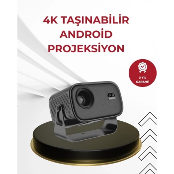 ÇOK SATAN WiFi 6 ve Bluetooth 5 Bağlantılı Taşınabilir Projeksiyon Makinesi