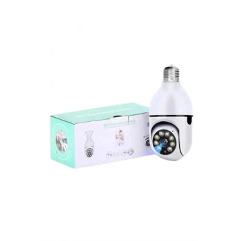 ÇOK SATAN Wifi Güvenlik Kamerası 360 Derece Dönebilen Harekete Duyarlı Gece Görüşlü Ampul (Kopya)