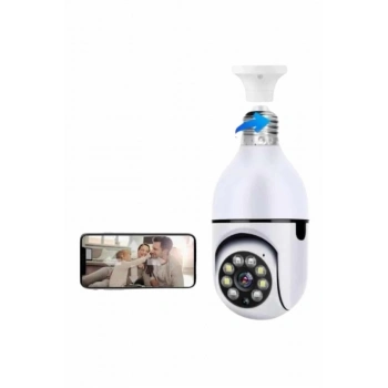 ÇOK SATAN Wifi Güvenlik Kamerası Çift kameralı Ampule Takılabilir Sensörlü