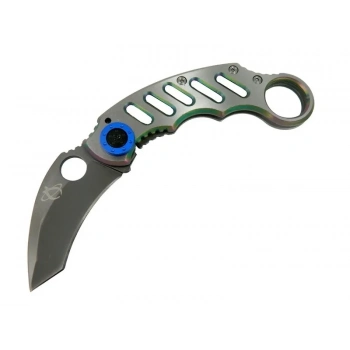 ÇOK SATAN X05bl Gümüş Karambit 17 Cm - Metal Saplı, Manuel