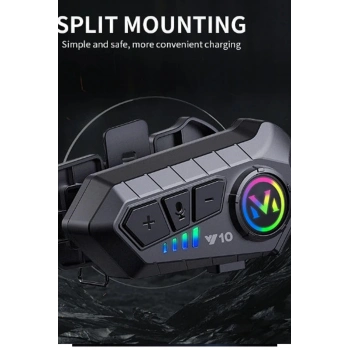 ÇOK SATAN Y10 Kask Kulaklık Bluetooth Motosiklet Kulaklık 5,3 Bluetooth Intercom Motorsiklet Kulaklık