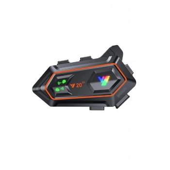 ÇOK SATAN Y20 2x 1000m Telsiz Mesafeli 2 Kişi Bağlantılı Bluetooth Kask Kulaklık Fenerli İntercom