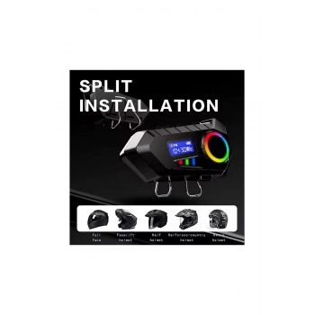 ÇOK SATAN Y30 Kask Kulaklık Bluetooth Motosiklet Kulaklık Rgb Radyolu Intercom