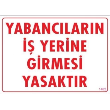 ÇOK SATAN Yabancı Uyarı Levhası 25x35 KOD:1402