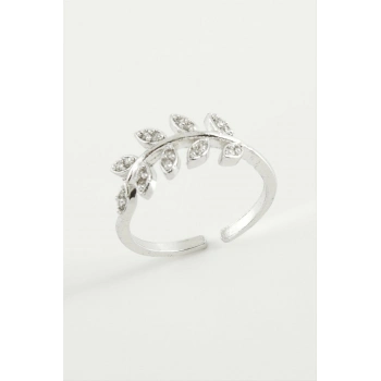 ÇOK SATAN Yaprak Zirkon Taşlı Yüzük