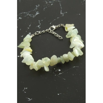 ÇOK SATAN Yeşim Kırık Doğaltaşlı Bileklik