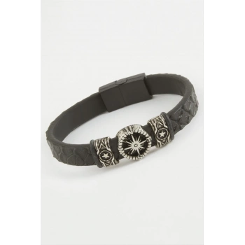 ÇOK SATAN Yıldız Kaliteli Mıknatıslı Suni Deri Bileklik