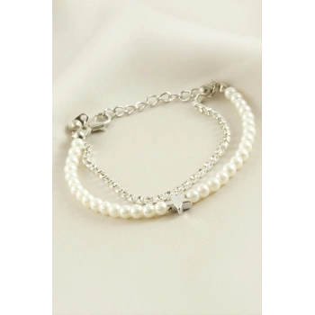 ÇOK SATAN Yıldız Şerit Taşlı İnci Bileklik