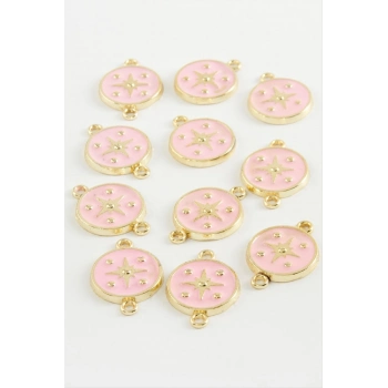 ÇOK SATAN Yıldız Tek Kulplu Mineli Bileklik ve Kolye Ucu Aparatı 1 Adet