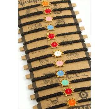 ÇOK SATAN Yonca Makrome Örgülü Bileklik