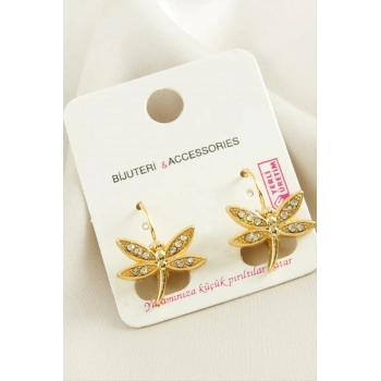 ÇOK SATAN Yusufçuk Taşlı Klipsi Küpe