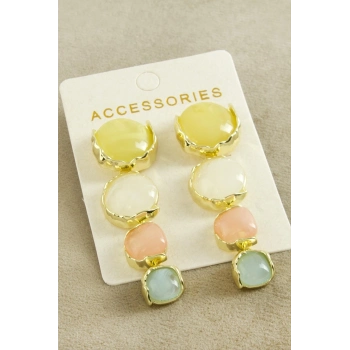 ÇOK SATAN Yuvarlak Taşlı Zr Model Küpe