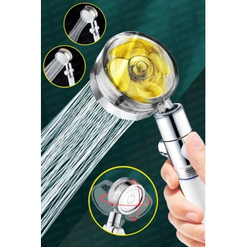 Duş Başlığı Turbo Pervaneli Serinletici Tasarım