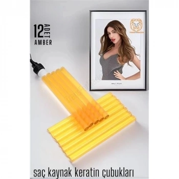 Nano Keratin Kaynak Çubukları 12 ADET AMBER Absolute