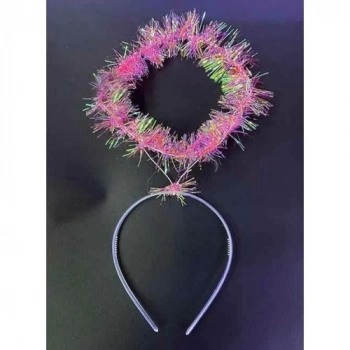 Pembe Metalize Melek Hare Taç