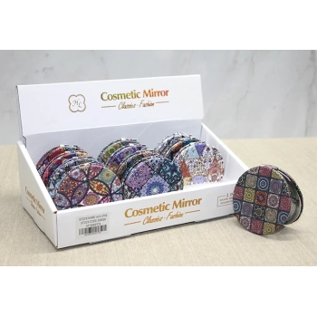 Taşlı El Aynası Yuvarlak İnce Alk3750