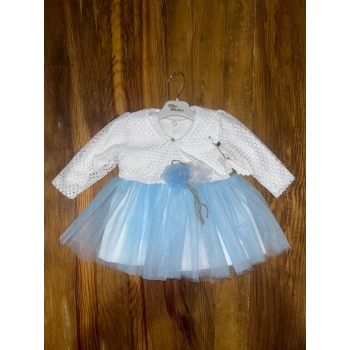 TAVSİYE EDİLEN GÜVENLİ SATICI 9-18 aylık prenses elbise mavi