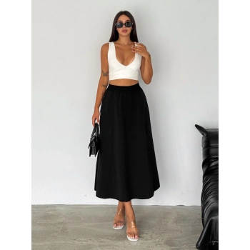 TAVSİYE EDİLEN GÜVENLİ SATICI Beli Güpür Detaylı Şık Kadın Etek – Zarif ve Feminen Stil