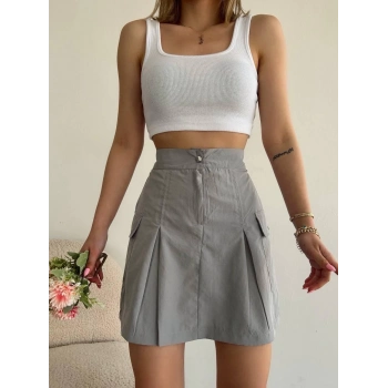 TAVSİYE EDİLEN GÜVENLİ SATICI Cepli paraşüt etek s241021