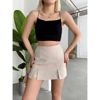 TAVSİYE EDİLEN GÜVENLİ SATICI Çift yırtmaklı şort etek