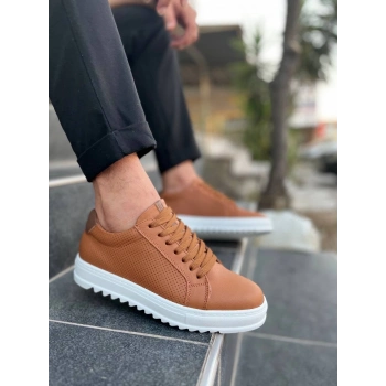 TAVSİYE EDİLEN GÜVENLİ SATICI KB-DX2 Kuback Taba Deri Günlük Erkek Ayakkabı