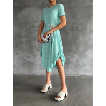 TAVSİYE EDİLEN GÜVENLİ SATICI Kuşaklı elbise