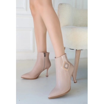 TAVSİYE EDİLEN GÜVENLİ SATICI Moose Nude Cilt Topuklu Bot