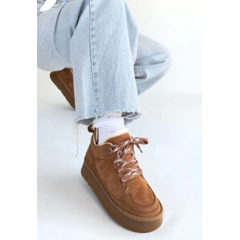 TAVSİYE EDİLEN GÜVENLİ SATICI Muden Taba Süet Bağcıklı Bot