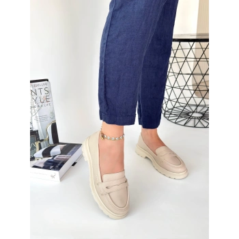 TAVSİYE EDİLEN GÜVENLİ SATICI Narli Bej Cilt Oxford Ayakkabı