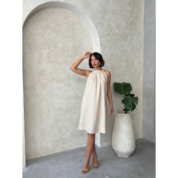 TAVSİYE EDİLEN GÜVENLİ SATICI Salaş keten elbise