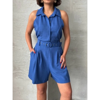 TAVSİYE EDİLEN GÜVENLİ SATICI Yakalı şort tulum