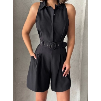 TAVSİYE EDİLEN GÜVENLİ SATICI Yakalı şort tulum