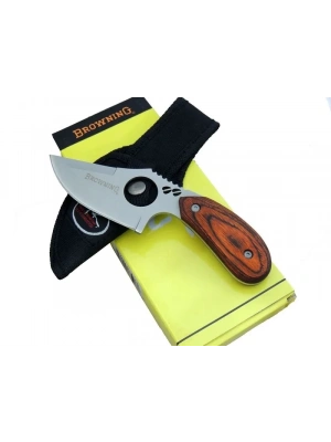 087 Yüzme Kamp Bıçak 16 Cm - Ahşap Sap, Özel Kılıflı