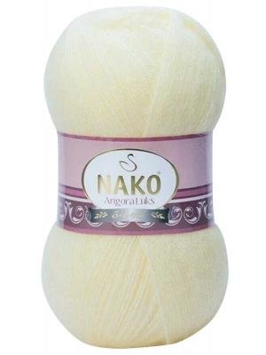 1 Adet Angora Lüks El Örgü İpi Krem 256