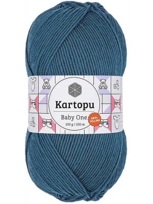 1 Adet Baby One Tüylenmeyen El Örgü İpi Yünü Petrol K1467