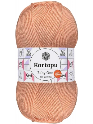 1 Adet Baby One Tüylenmeyen El Örgü İpi Yünü Yavruağzı K253