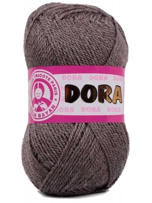 1 Adet Dora El Örgü İpi Yünü 100 gr 014 Kahverengi