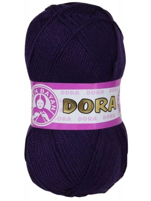 1 Adet Dora El Örgü İpi Yünü 100 gr 060 Koyu Mor