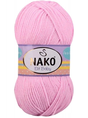 1 Adet Elite Baby El Örgü İpi Tüylenmeyen Bebek Yünü Açık Pembe 6936