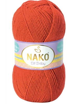 1 Adet Elite Baby El Örgü İpi Tüylenmeyen Bebek Yünü Mercan Taşı 10701