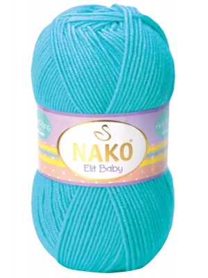1 Adet Elite Baby El Örgü İpi Tüylenmeyen Bebek Yünü Turkuaz 3323