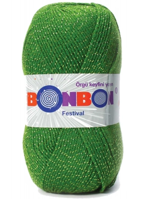 1 Adet Festival Simli Örgü İpi Yünü Renk No:235