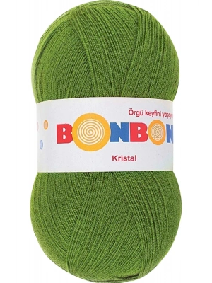 1 Adet Kristal El Örgü Lif İpi Çam Yeşili 98235