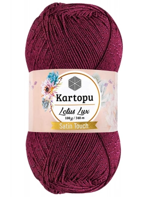 1 Adet Lotus Lux Bikini Büstiyer Bluz Simli Örgü İpi K747 Vişne