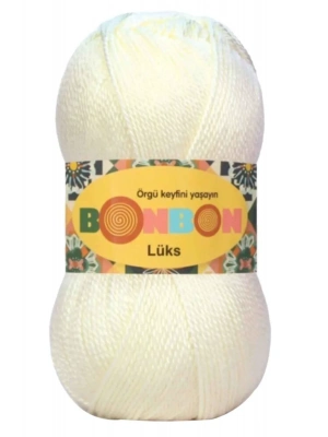 1 Adet Lüks Patik İpi Yünü Ekru 98300