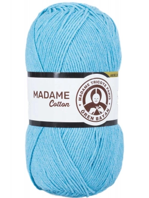 1 Adet Madame Cotton El Örgü İpi Yünü 100 gr 016 Turkuaz