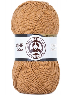 1 Adet Madame Cotton El Örgü İpi Yünü 100 gr 036 Hardal