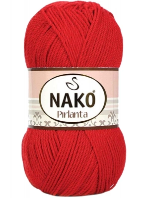 1 Adet Pırlanta Amigurumi El Örgü İpi Yünü Gelincik Kırmızı 6741